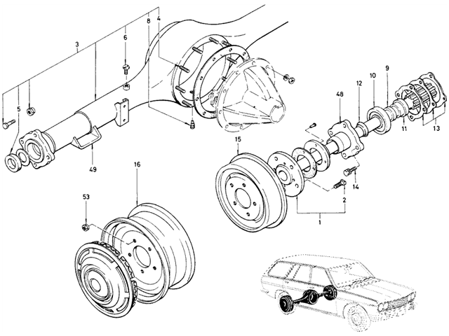 Datsun 510 wagon parts