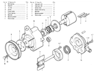 Datsun 510 illustration no. 004-3 Air Pump Repair Kit (From Jul.-'69)