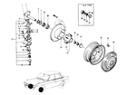 Datsun 510 illustration no. 062-1 Front Axle