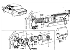 Datsun 510 illustration no. 081B-1 Ventilator (Sedan)