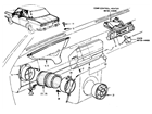 Datsun 510 illustration no. 081B-2 Ventilator (Sedan)